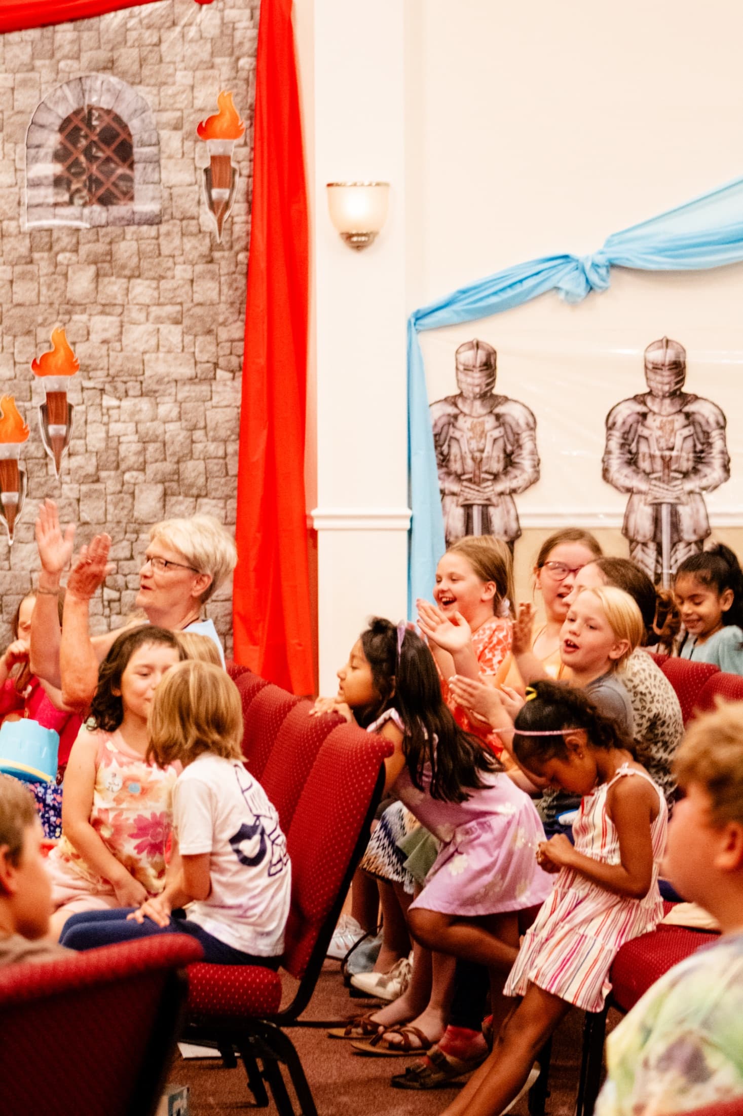 Children listening during a Bible Baptist Church ministry event